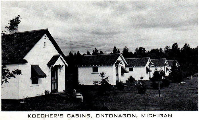 Koechers Cabins - 1950S Postcard Photo (newer photo)
